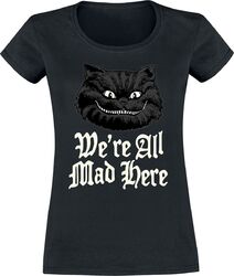 Alice im Wunderland Mad Frauen T-Shirt schwarz