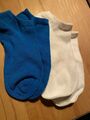 Nicht Gewolltes Da-snaker-Socken, Gr. 38/39, Neu  Ohne Etikett, Weiß Blau