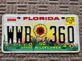 Florida Kennzeichen Wildflower Sonderkennzeichen Usa 