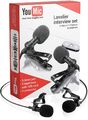 YouMic 2 Stück Clip-on Lavalier Microphone Set für iPhone / iOS / Android