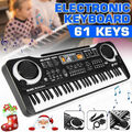 61 Tasten Keyboard LCD Digital E-Piano Klavier Musik mit Rhythmen Lern Funktion