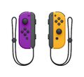 Controller Nintendo Joy-Con 2er Set Pad Steuerung Gaming Neon Lila Orange GUT