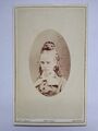 Sandhurst Australia CDV schöne junge Dame Porträt Haarringe von Bent