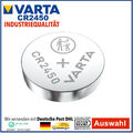 Varta CR2450 CR DL 2450 3 V Lithium Bulk Batterie Knopfzelle 1 - 100 Stück