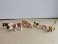 6x Schleich® Bauernhof Tiere Schwein Ziege Kuh Katze Spielfigur, neuwertig 