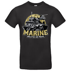 Herren T-Shirt "Marine - Wächter der Meere" Funshirt Armee Bundeswehr Army