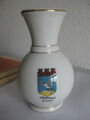 alte Cmielow Porzellan Andenken Vase Zoppot b. Danzig Polen Wappen antik 30er
