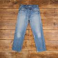 Vintage Levis 501 XX Jeans 30 x 29 Made in USA Stonewash gerade blau rot Tab