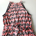 MARC CAIN Maxikleid Kleid mit Gürtel Blatt - Print Gr. N5 - 42 NEU