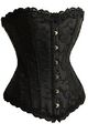 sexy echte Vollbrust Corsage S 34 Korsage Corset Korsett schwarz Vintage Gothic