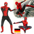 DE Spiderman Kostüm Kinder Erwachsene Superheld Cosplay Party Halloween Jumpsuit
