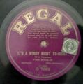 Fred Douglas - It's A Windy Night To-Night / There You Are, Then - Regal G 7662