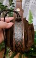 Mittelalter Geldbörse Gürteltasche Kordel  Wikinger Cosplay Wildleder Kunstleder