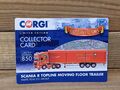 CORGI CC13765 LTD NUR ZERTIFIKATKARTE.  1/50 MASSSTAB.