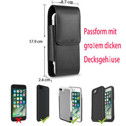 Large Handy Gürteltasche für Samsung iPhone Hülle Schutzhülle Case Etui Holster