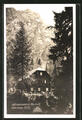 AK E.T. Compton-Hütte am Reiskofl, Partie an der Hütte mit Alpenmassiv 