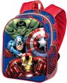 Marvel Avengers 3D Kinder-Rucksack Kindergarten Hulk, Captain America, Iron Man