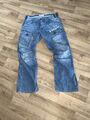 HERREN G - STAR STORM ELWOOD LOSE JEANS W34 L32 GROSSE VERBLASSEN 🙂