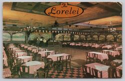 s21412 The Lorelei Restaurant New York City New York USA Postkarte 1966