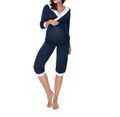 PeeKaBoo Pyjama Schlafanzug Stillkleidung Stillen Schwangerschaft NEU 2 teilig