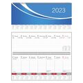 2023 idena Tischquerkalender 1 W 2 S ca 30 x 10cm  1.3931 Premium blau Terminkal