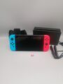 Nintendo Switch Konsole Rot Blau mit Joy Cons, Dock, Kabeln 128GB BLITZVERSAND