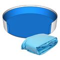 Poolfolie Rund Pool I 460 x 120 cm I 0,5 mm I blau I Rundpool I 4,6 x 1,2 m