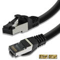 CAT 8.1 Patchkabel Netzwerkkabel LAN S/FTP Schwarz 1m - 20 Meter Gigabit RJ45 NE