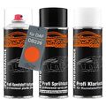 Autolack Spraydosen Set für Kunststoff Stoßstange für DAF DB226 Waitrose Red