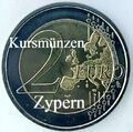 Zypern - 2 Euro Kursmünze - Auswahl von 2008 bis 2023 - unzirkuliert - aus Rolle