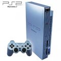 PS2 / Playstation 2 - Konsole #aqua blau + Original DualShock Controller + Zub.