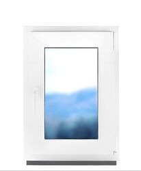 Badfenster Fenster Kunststoff 2 fach Milchglas Satinato Dreh Kipp - BauPlaza