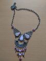 Rosenquarz Halskette Alpaca Neusilber aus Chile