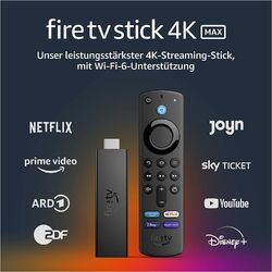 Fire TV Stick 4K MAX Ultra HD mit Alexa-Sprachfernbedienung - NEU & OVP 