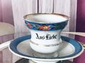 Antik Porzellan Andenken Becher Gedeck Tasse „Aus Liebe“