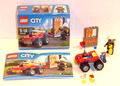 LEGO City 60105 Feuerwehr Buggy KOMPLETT Auto Einsatz Löscheinheit Feuerwehrmann