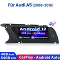 8.8"CarPlay Für Audi A4 A5 B8 S4 S5 Android 12 Autoradio GPS Navi WIFI FM 4+64GB