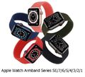 Armband für Apple Watch Series 1 2 3 4 5 6 7 SE Silikon Smartwatch Sport 