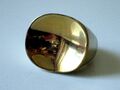 ORO VIVO Ring Edelstahl vergoldet Statement Ring Gr. 17,5