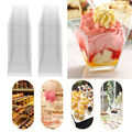 10-100 Stück Dessertschalen Fingerfood Schalen Becher Dessert Tapas Dipschale DE