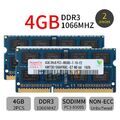 Hynix 8GB Kit 2x 4GB PC3-8500S DDR3 1066mhz 204pin SODIMM 2RX8 Speicher RAM DE