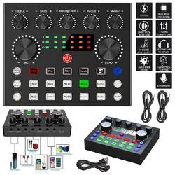 Live Soundkarte USB und Audio Interface Studio Live Voice Changer mit DJ Mixer
