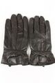 Vintage Damenhandschuhe aus echtem Leder Fleecefutter warm Größe XS schwarz - G158