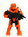 Halo Mega Bloks | Orange Centurion Fred Spartan mit Sturmgewehr