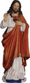 Heiligenfigur Jesus Christus mit Herz Höhe 13cm, handbemalen