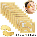 Kollagen 24k Gold unter den Augen Gel Patches Masken - Anti-Aging Falten Tasche Entferner