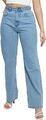 Damen Denim Jeans hochtailliert hellblau wasch Damen Freizeithose UK Größen