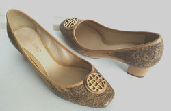 Dumond Pumps Absatzschuh Damen Beige-Gold Gr. 38