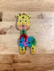 Kinder Montessori Steckpuzzle Spielzeug zur Entwicklung und Förderung aus HOLZ