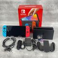 Nintendo Switch 64 GB OLED-Konsole, Weiß, Neonrot und Blau, Zelda Pokémon...